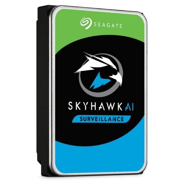 Seagate 12TB 3.5" SkyHawk AI Surveillance SATA HDD 256MB Cache, 7200RPM, 24x7 workload, DVR and NVR Systems