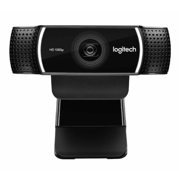 Logitech C922 Webcam, 1080p full hd, 2 x built in mic (stereo), Usb Connect