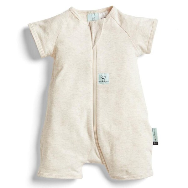Ergopouch baby/Infant Layers Short Sleeve Tog 0.2 Size 00-00 Oatmeal Marle