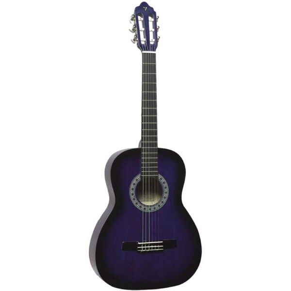 Valencia VC104PPS 100 Series 4/4 Nylon String Classical Acoustic Guitar - Purple Sunburst