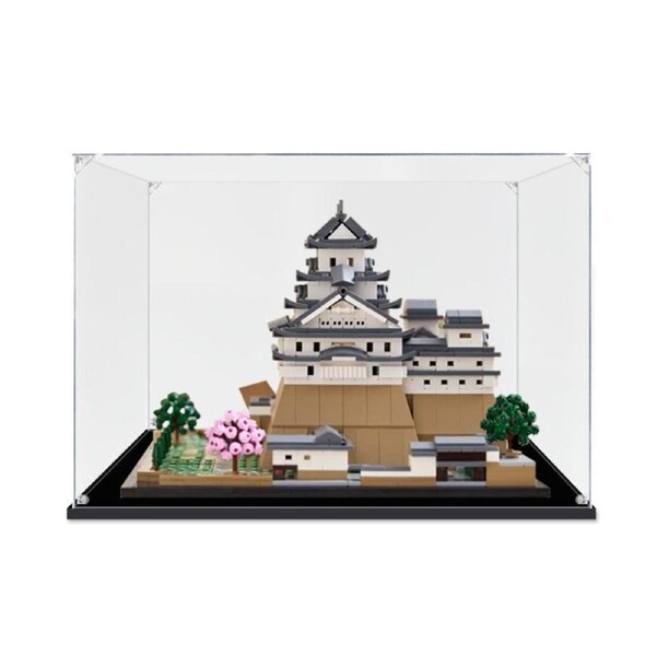 Acrylic Display Case for LEGO 21060 Architecture Himeji Castle Figure Storage Box Dust Proof Glue Free