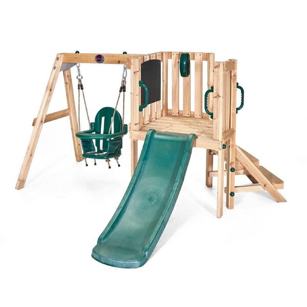 Plum Play AU Junior Activity Centre Wooden Climbing Frame for Toddlers & Kids