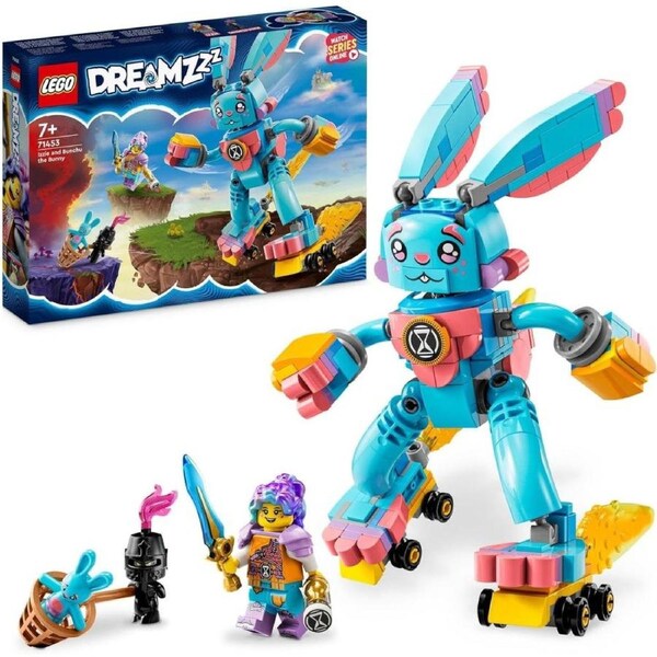 LEGO DREAMZzz Izzie and Bunchu The Bunny 71453 Building Toy Set; Kids Aged 7+ Can Build a Bunny in 2 Ways