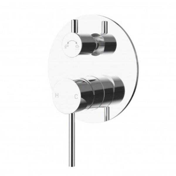 Otus Slimline SS Wall Diverter Mixer Chrome