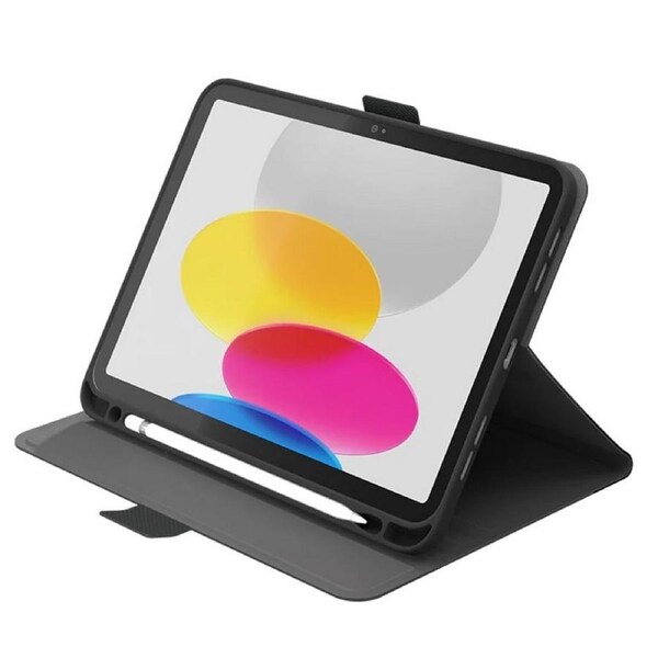 Cygnett TekView Apple iPad 10.9" 10th Gen Case Grey/Black Apple Pencil Holder [CY4391TEKVI]