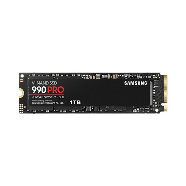 Samsung 1TB 990 Pro Gen4 NVMe SSD 7450MB/s 6900MB/s R/W 1550K/1200K IOPS 600TBW [MZ-V9P1T0BW]
