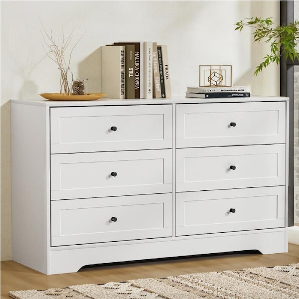 Artiss 6 Chest of Drawers Tallboy Cabinet - LEIF White