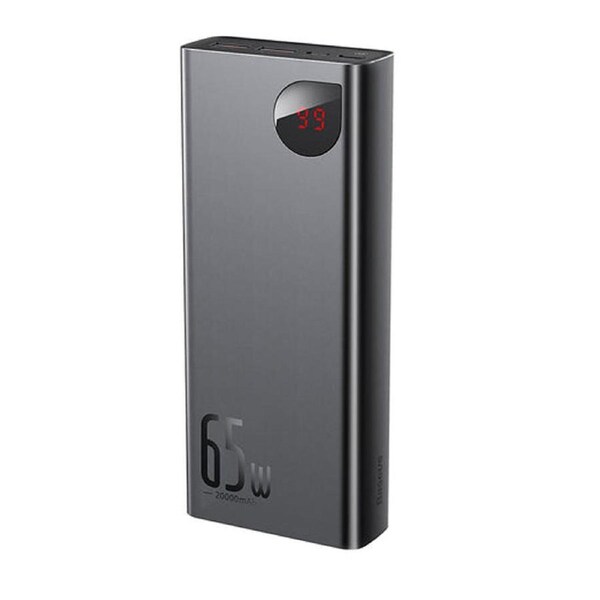 Baseus Adaman Power Bank 65W 20000mAh FAST charge PD For Laptop / Phone - Black
