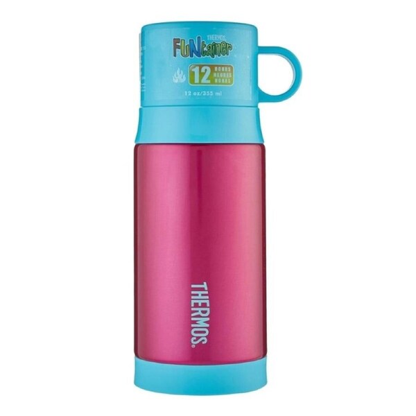 Thermos Funtainer Warm Drink Bottle 355ml Pink