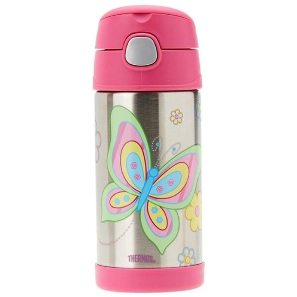 Thermos Funtainer Drink Bottle 355ml Butterfly