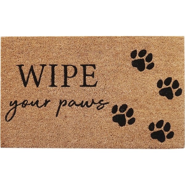 Urban 45x75cm Wipe Your Paws Coir Doormat Home Carpet Outdoor Rug/Mat Brown