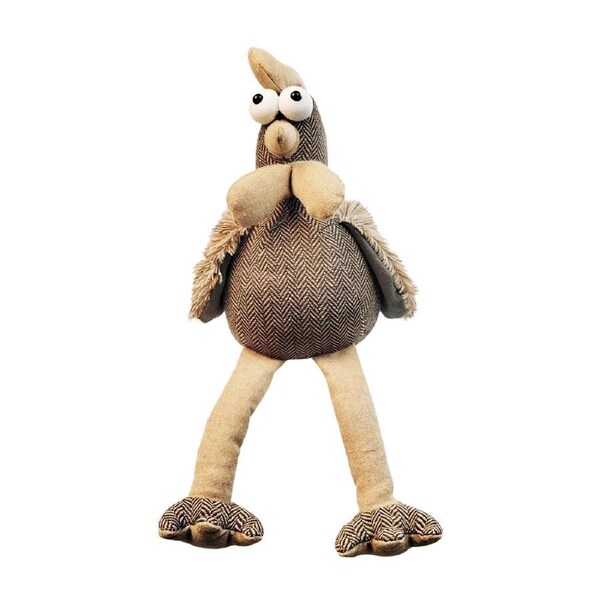 Urban Chicken 26cm Fabric Animal Door Stopper Home/Room Decor Doorstop Grey