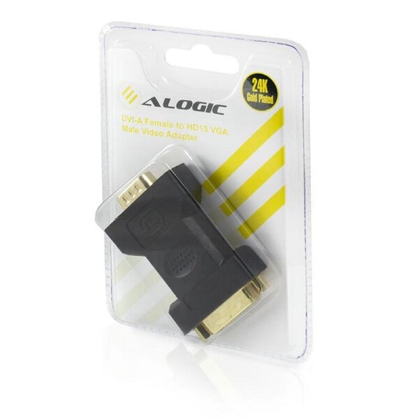 Alogic Premium VGA (M) to DVI (F) AdapterMale FemaleRetail Blister Packaging Display Port Adapters & Converters - VGA-DVI-MF