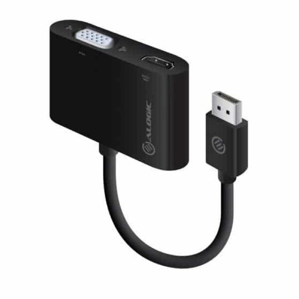 Alogic 2-in-1 Displayport to Hdmi VGA AdapterMale 2-female Display Port Adapters & Converters - DP-VGHD4K-ADP