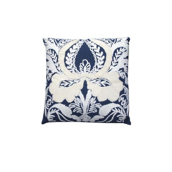 IDC Homewares Seville Blue Square Filled Cushion 43 x 43 cm