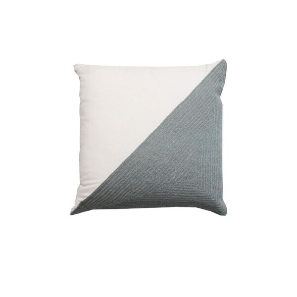 Brent Grey Square Filled Cushion 43 x 43 cm