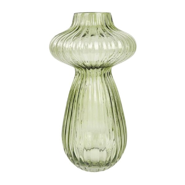 Urban Tommy Abstract Orb 29cm Glass Flower Vase Home Decor Display Large Sage