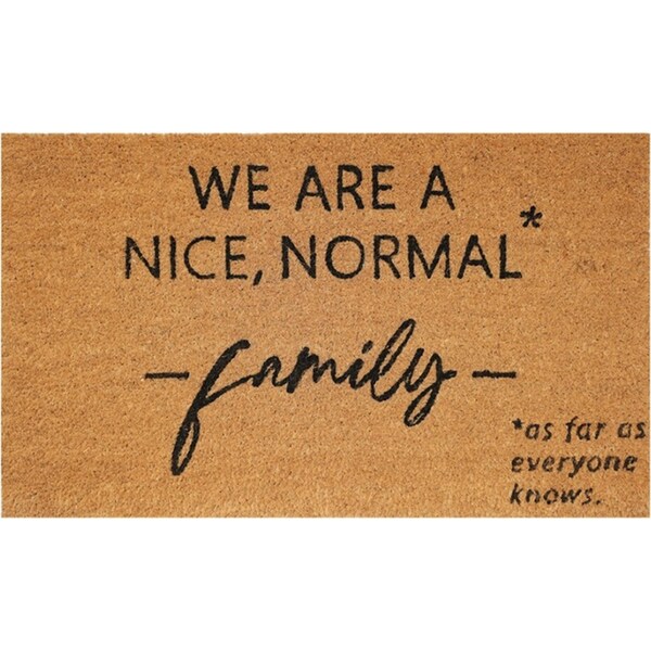 Urban 45x75cm Nice Normal Family Doormat Home Floor Mat Carpet Outdoor Rug Black