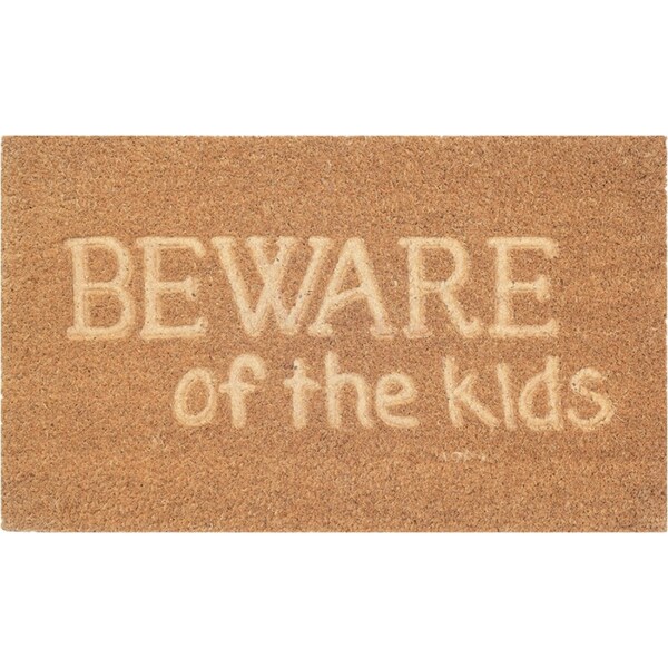 Urban 45x75cm Oh No Not You Again Coir Doormat Floor Rug Home Carpet Mat Black