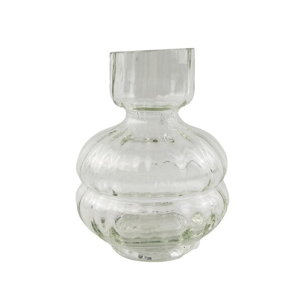 Urban 15cm Tommy Squat Flower Glass Vase Home Decorative Display Small Clear