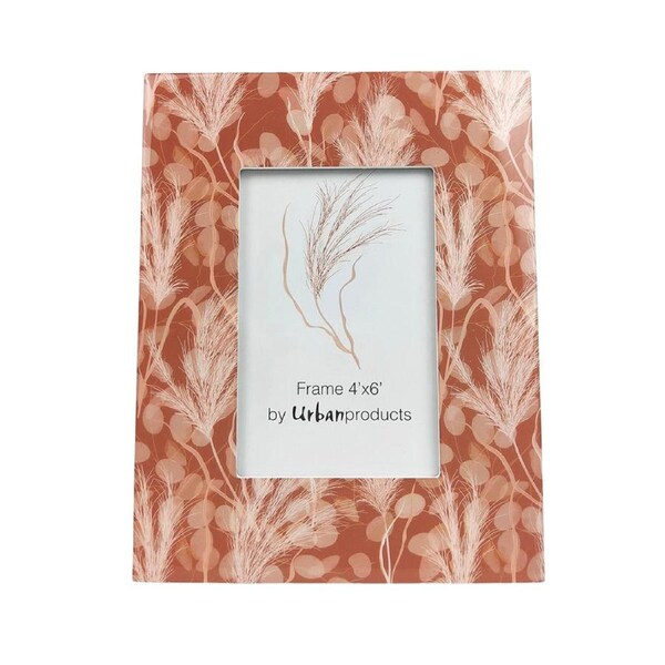 Urban Boho MDF 4x6" Photo Frame Picture Display w/ Stand Home Decor Dusty Pink