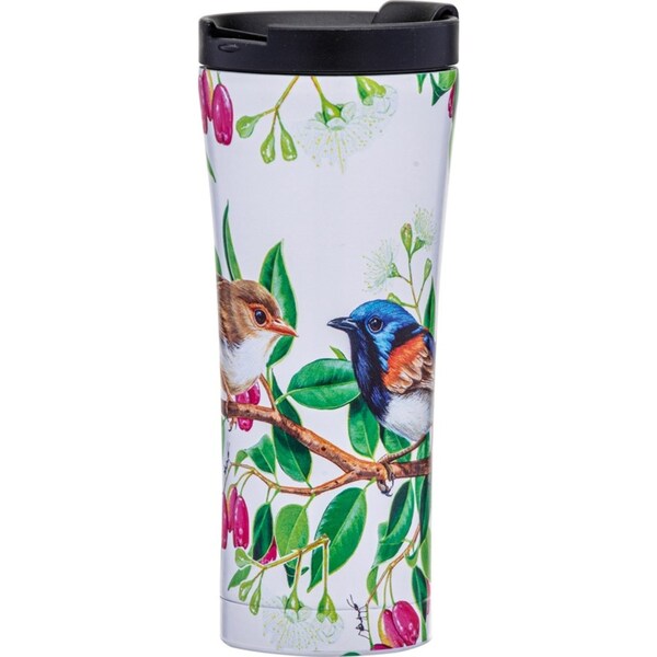 Ashdene Australian Birds 500ml Insulated Travel Mug Drink Tumbler Fairy Wrens