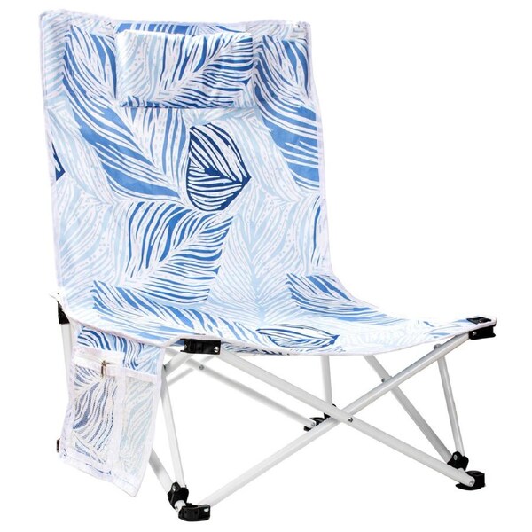 Porta Oceana Coastal Palm Beach 76cm Chair Portable/Folding Seat Outdoor Stool