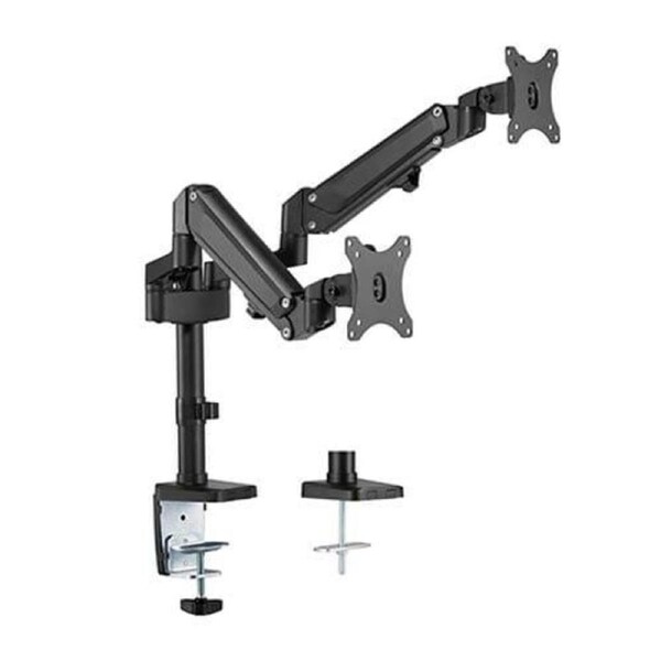 Brateck Dual Monitors Heavy-duty Aluminum Gas Spring Monitor Arm Fit Most 17''-32'' Up to 12kg per Screen Arms and Stands - LDT47-C024N