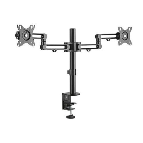 Brateck Dual Monitor Premium Aluminum Articulating Arm Fit Most 17'-32' Monitors Up to 8kg per Screen Arms and Stands - LDT30-C024