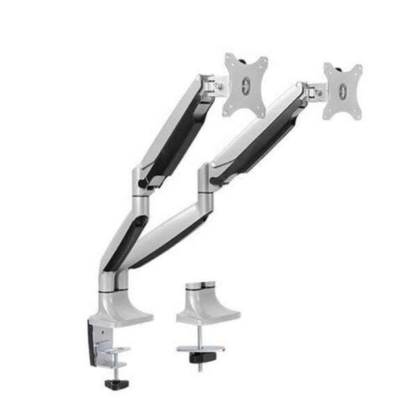 Brateck Dual Monitor Aluminum Interactive Counterbalance Arm Fit Most 13''-32'' Monitors Up to 9kg per Screen Arms and Stands - LDT10-C024