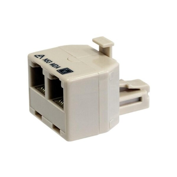 MDA66B/IVY 6P6C RJ12 DOUBLE ADAPTOR