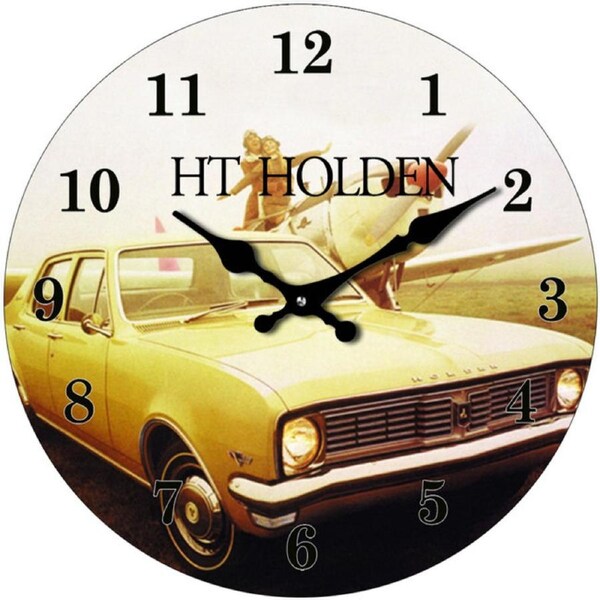 French Country Glass Wall Clock Small 17cm HT Holden Clocks