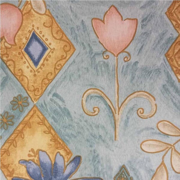 Country Style Table Cloth Tulips Blue Rectangle 150x260cm Tablecloth