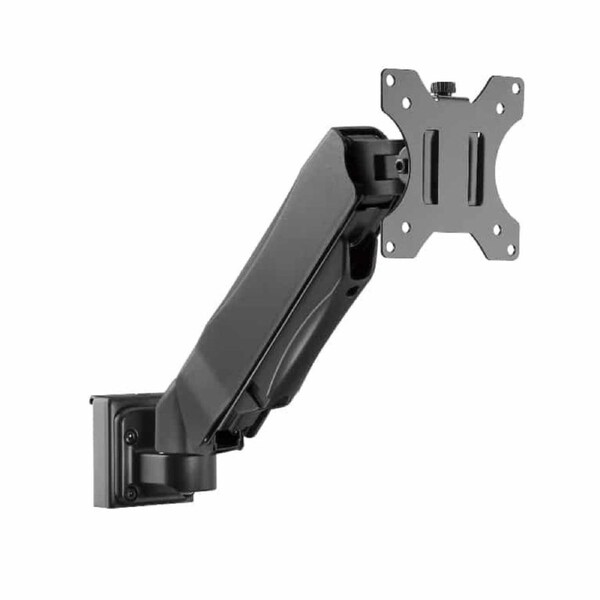 Brateck Slatwall Gas Spring Monitor Arm, Effortless Monitor Height Adjustment with Gas Spring, for 13'-27' Screen, Up to 6.5kg/Screen (LS) SW03-8