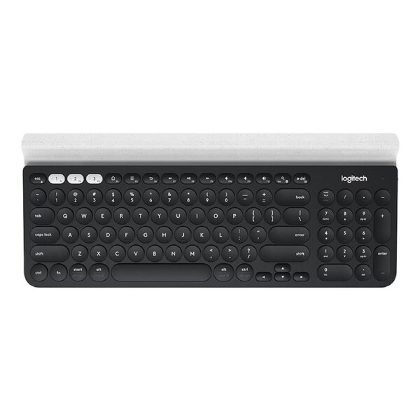 Logitech 920-008028 - keyboard RF Wireless + Bluetooth Aluminium, Black