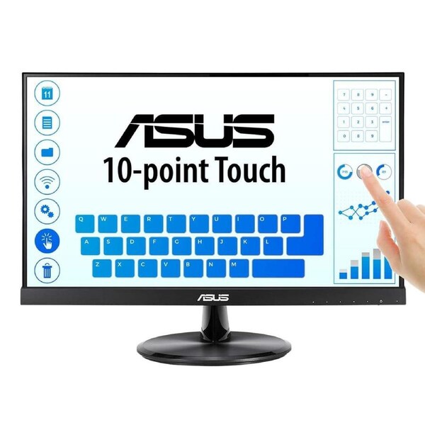 ASUS VT229H 21.5' Touch Monitor Full HD (1920x1080), 10-point Touch, IPS, 178° View, Frameless, 1.5W*2 Speakers