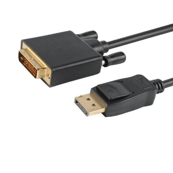 Astrotek DisplayPort DP to DVI-D Male to Male Cable 2m 24+1 Gold plated Supports video resolutions up to 1920x1200/1080P Full HD @60Hz