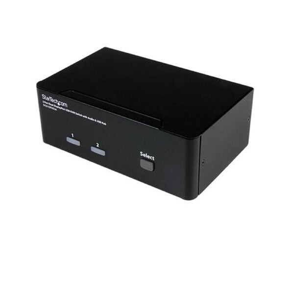 StarTech 2 Port Dual DisplayPort USB with Audio & USB 2.0 Hub