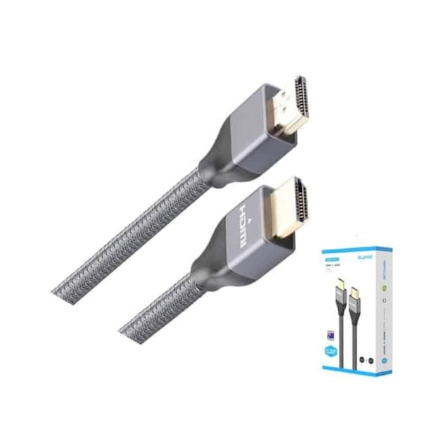 HDMI2R2 - 8Ware Premium HDMI 2.0 Cable 2m Retail Pack- 19 pins Male to Male UHD 4K HDR High Speed with Ethernet ARC 24K Gold Plated 30AWG