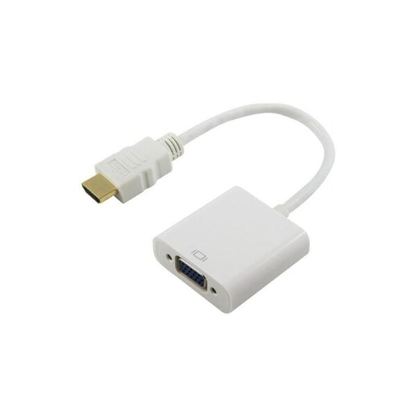 Comsol Hdmi Male to VGA Female + 3.5mm Audio AdapterFull HD 1920 x 1080 Cables - HDMI-VGA35-AD