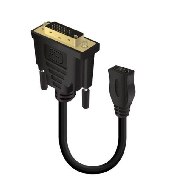 Alogic 15cm Dvi-d (M) to Hdmi (F) Adapter CableMale Female Cables - DVI-HDMI-15MF