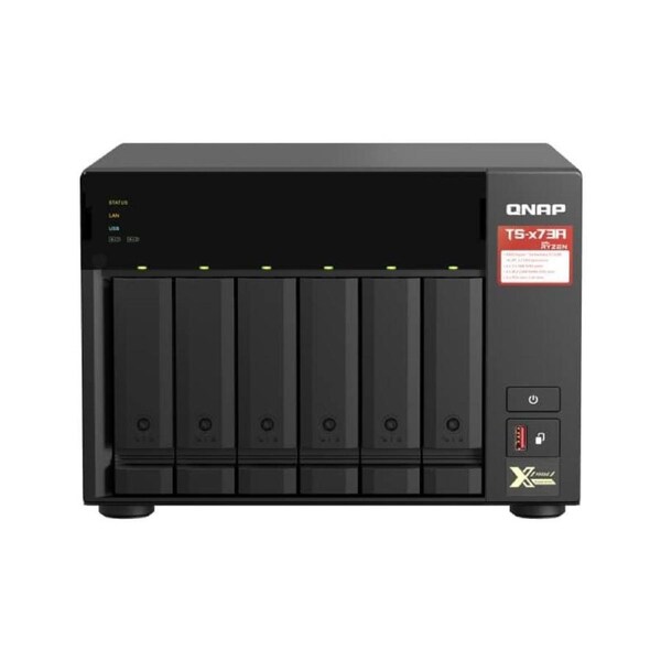QNAP TS-673A-8G NAS/storage server Tower Ethernet LAN Black V1500B