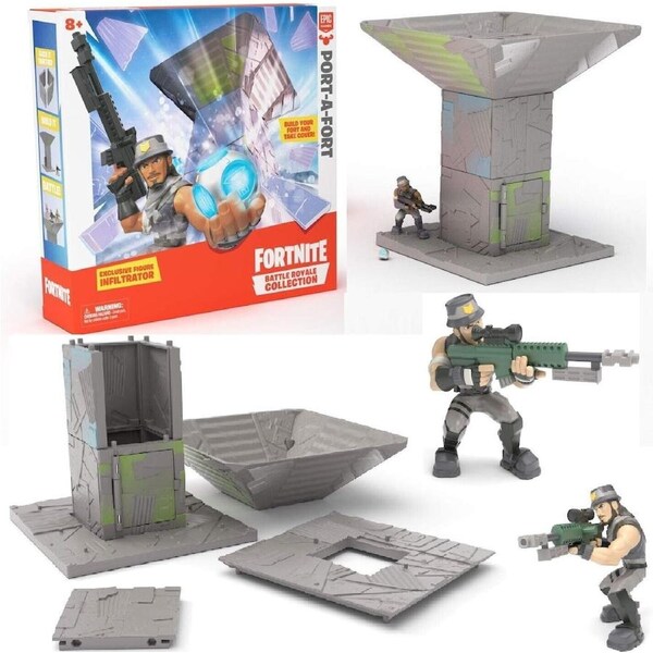 Fortnite Series 1 Port A Fort 7 Inch Display Playset 11 Pieces Battle Royale Fun