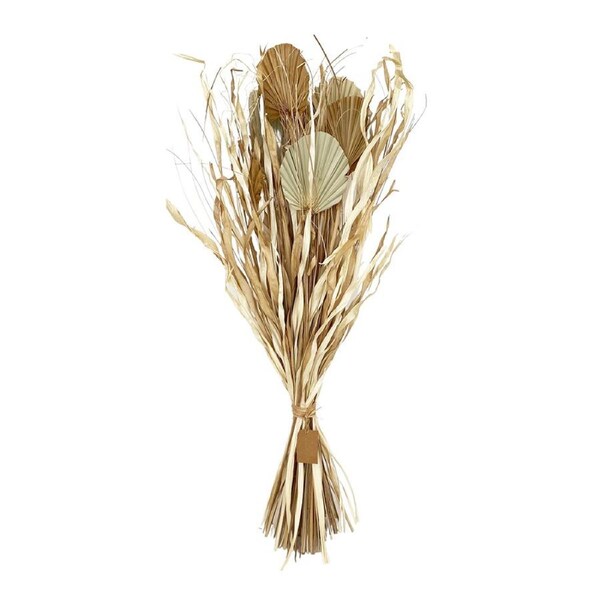 Urban 100cm Dried Foliage Palm Grass Bunch Preserved Leaves Home Display Natural