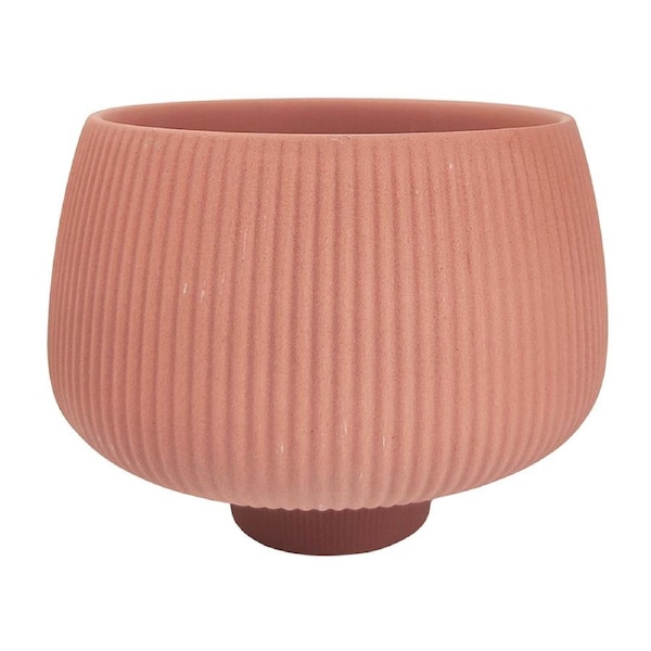 Urban 15cm Marlow Ripple Ceramic Planter Garden Decor Flower/Plant Pot Pink
