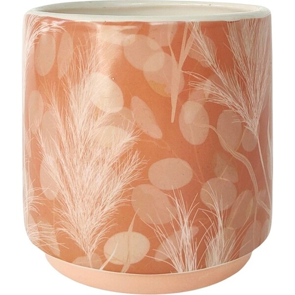 Urban 13cm Boho Ceramic Planter Garden Decor Plant/Flower Pot Small Dusty Pink