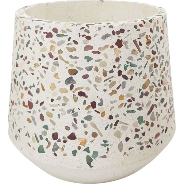 Urban 17cm Terrazzo Planter Home/Garden Decor Plant Pot Medium Green/Mustard