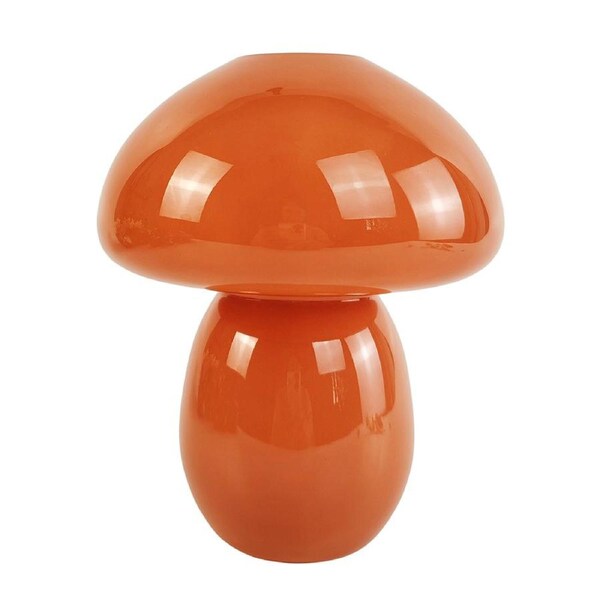 Urban Jasyln 18cm Frosted Toadstool Glass Flower Vase Home Decor Terracotta