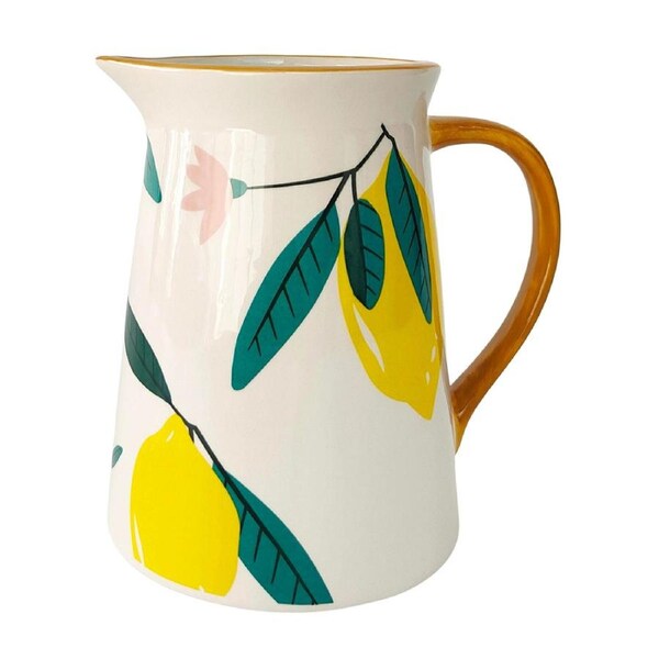 Urban 15cm Evergreen Ceramic Jug Home/Kitchen Pitcher w/ Handle Green/Yellow