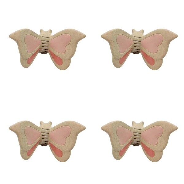 4x Urban 8cm Ceramic Butterfly Pot Planter Hanger Figurine Garden Ornament Asso